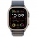 Apple Watch Ultra 2 49 мм Titanium Case, Blue Alpine Loop L