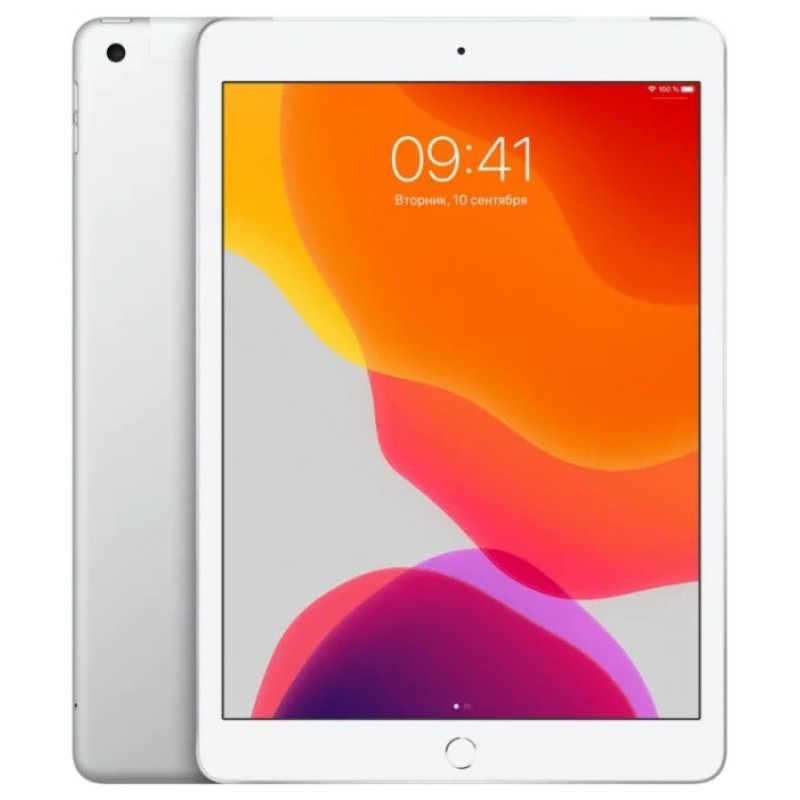 Планшет Apple iPad 10.2 Wi-Fi + Cellular 128Gb Silver (MW6F2RU-A)